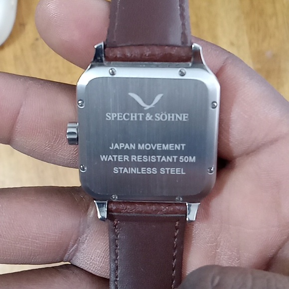 Brown Leather Watch with Gold Accents by Specht & Sohne - Picture 3 of 6